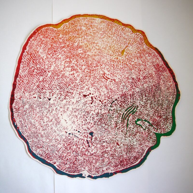 Queen of the Forest - Holi mess, double printed. 2022.